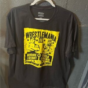 Funko WrestleMania III Black and Yellow Short Sleeve Tee